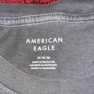 American Eagle is Outfitters oversized Charcoal Graphic Tee